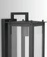 Hunt 1-Light Outdoor Wall Mount Rain or Shine - Black with Clear Glass