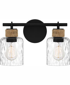 Baltic Medium 2-light Bath Light Matte Black