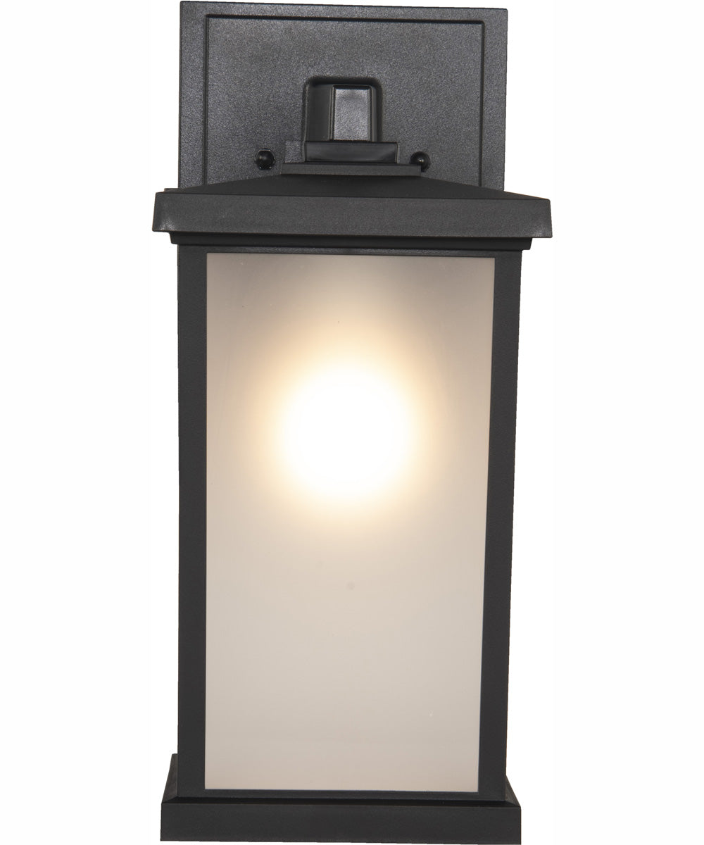 Resilience Lanterns 1-Light Outdoor Wall Lantern Matte Black