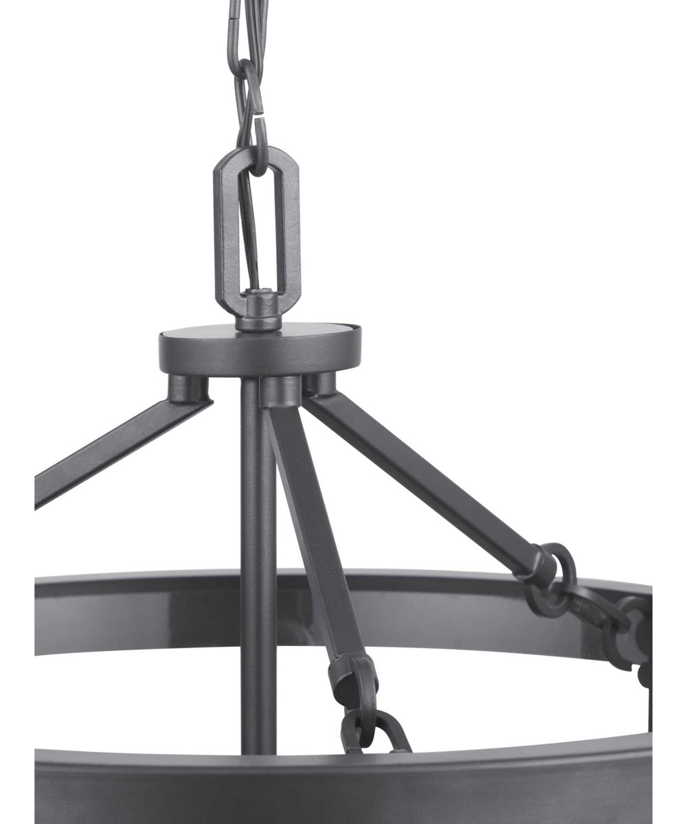 Gresham 3-Light Semi-Flush Convertible Graphite