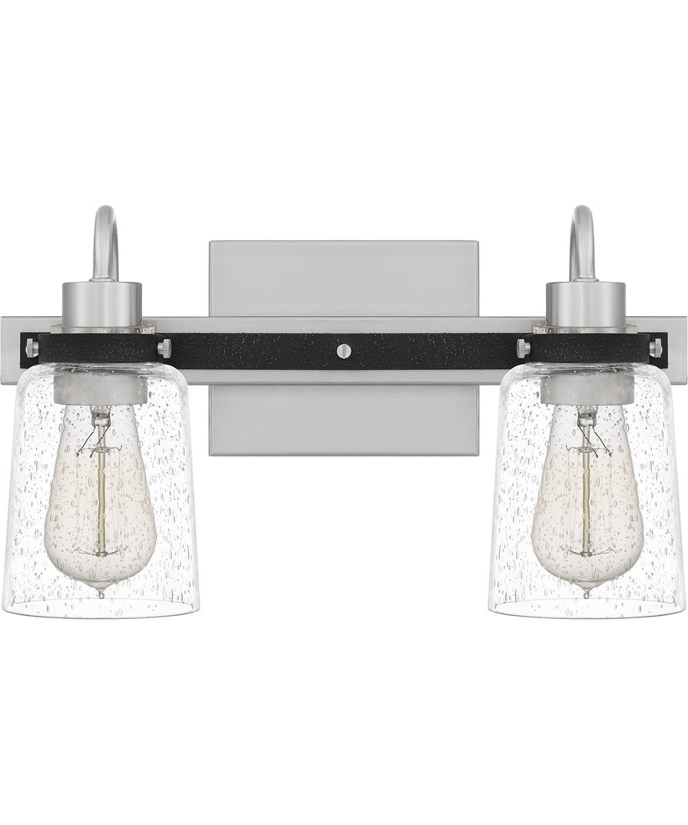 Axel Medium 2-light Bath Light Brushed Nickel