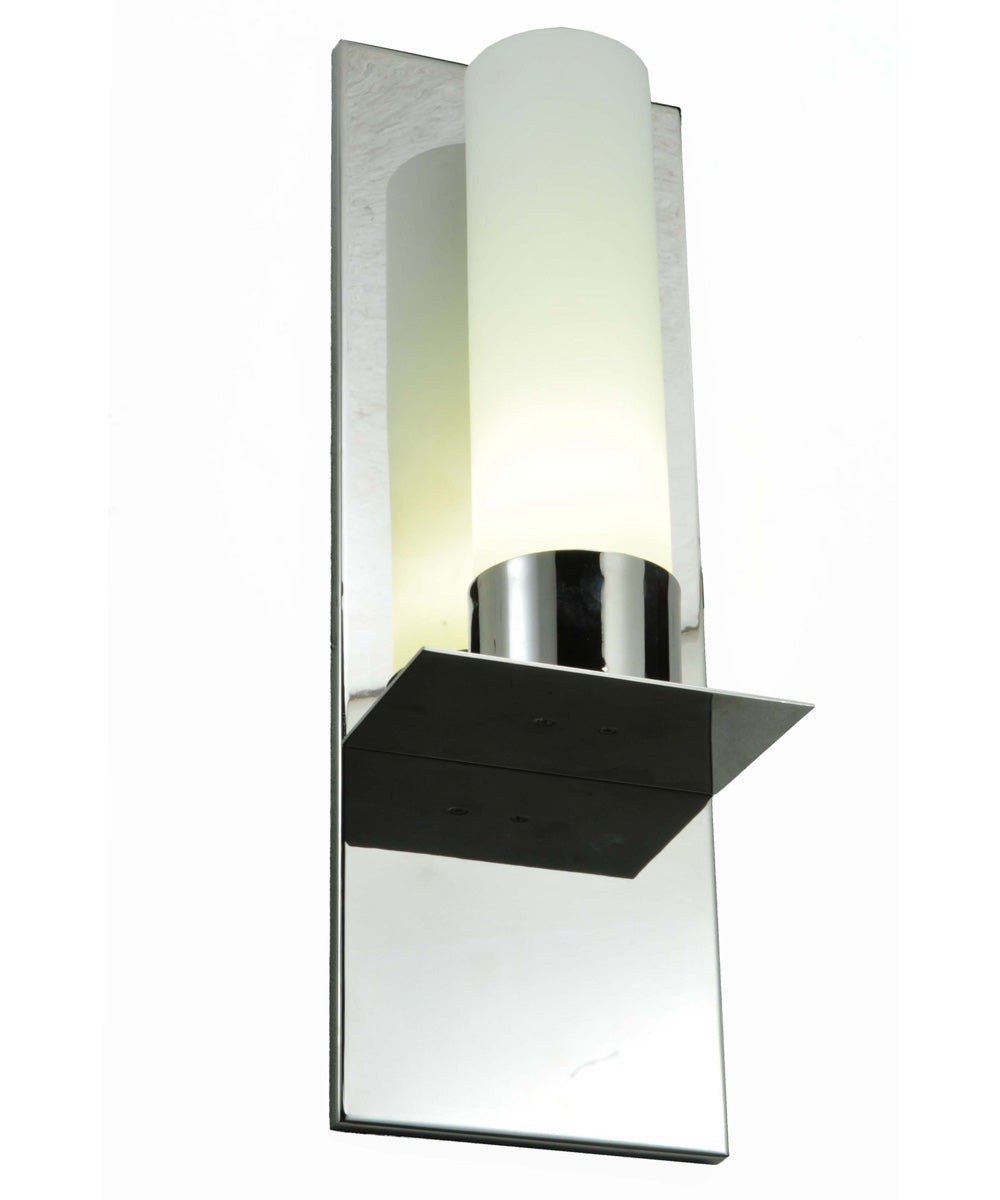 6"W Orchard Town 1-Light Wall Sconce White Frosted