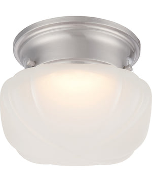 6"W Bogie 1-Light LED Close-to-Ceiling Brushed Nickel