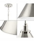 Hinton 1-Light Modern Farmhouse Pendant Brushed Nickel