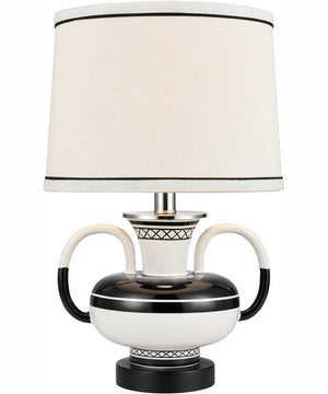 Luxor Gardens 18'' High 1-Light Table Lamp - White