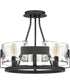 Stratum Large 4-light Semi Flush Mount Royal Ebony