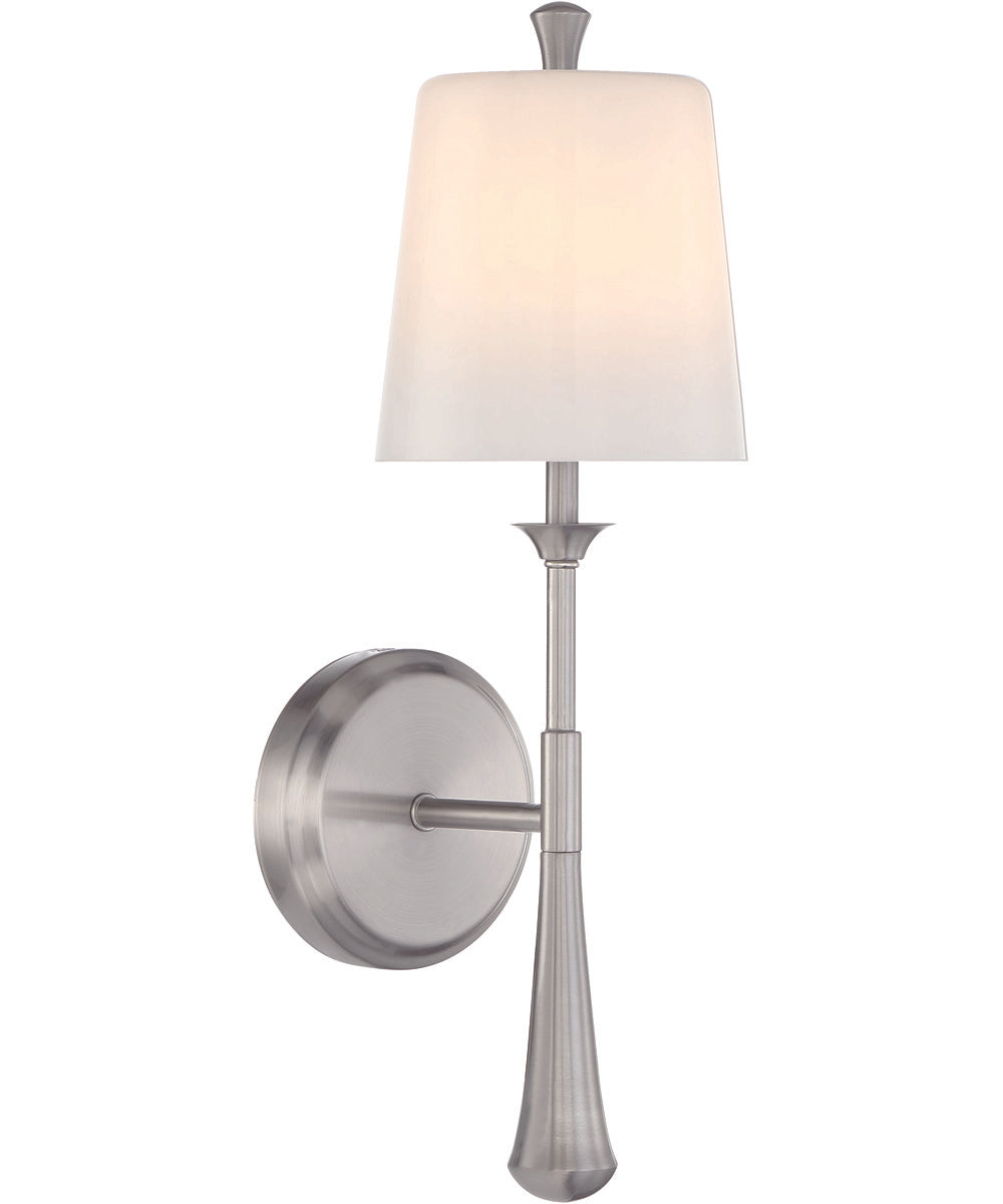 Palmer 1-Light Wall Sconce Brushed Polished Nickel