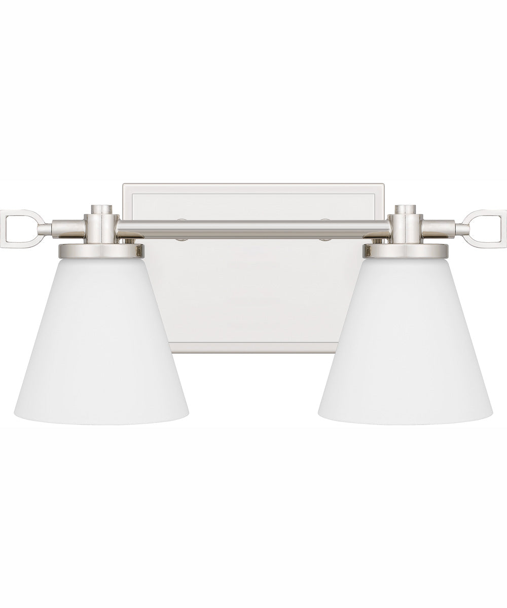 Daniels Medium Bath Light Polished Nickel