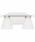 Daniels Medium Bath Light Polished Nickel