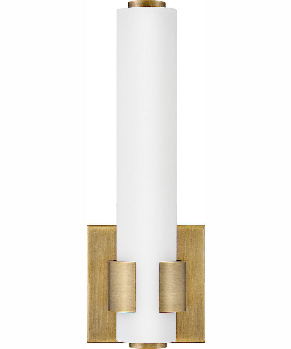 Aiden LED-Light Small LED Sconce in Lacquered Brass