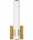 Aiden LED-Light Small LED Sconce in Lacquered Brass