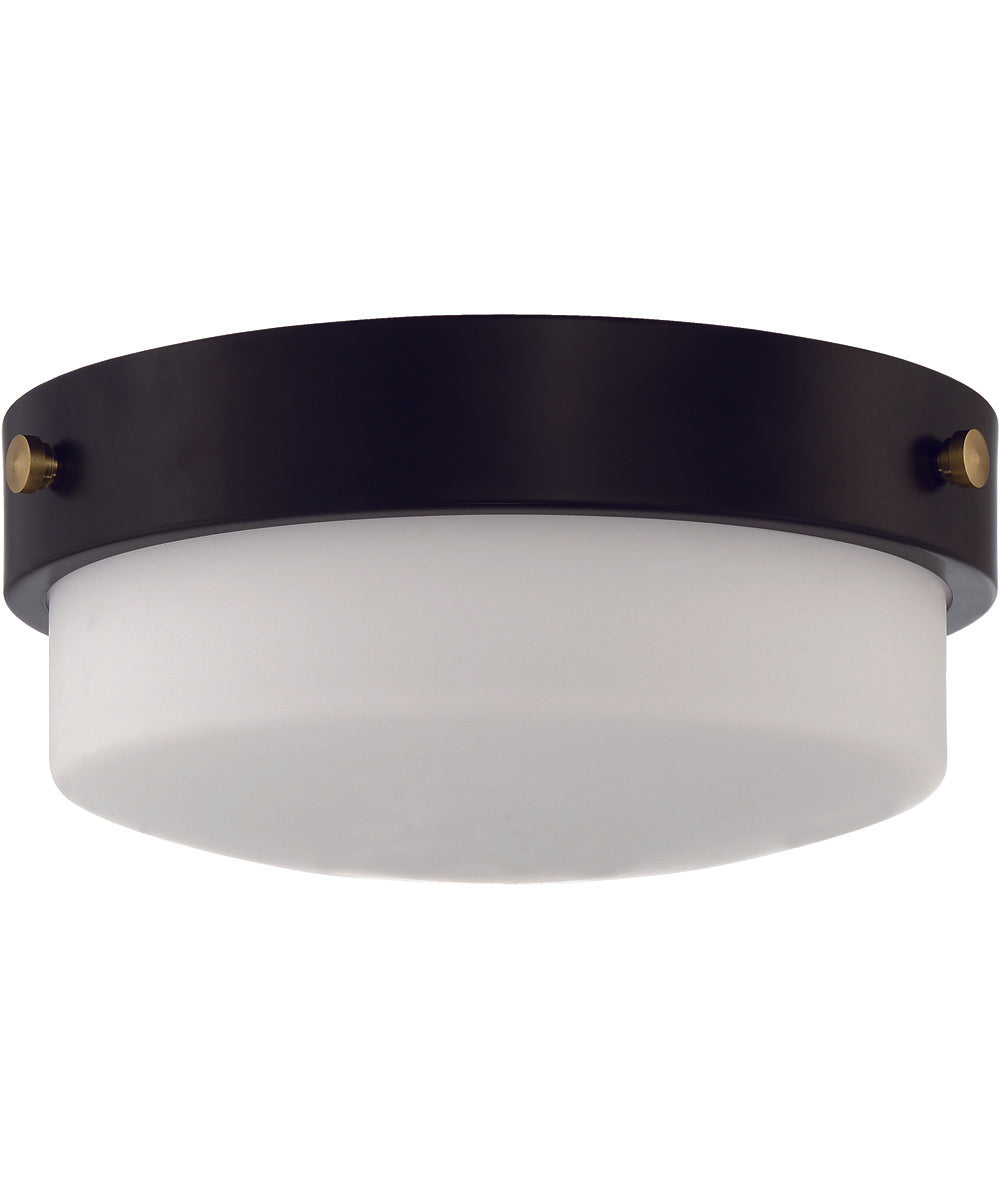 Oak Street 2-Light Flushmount Flat Black