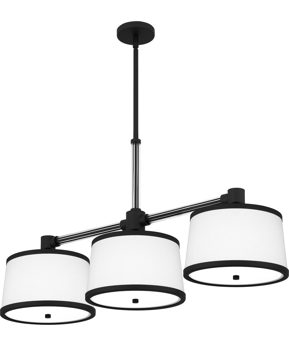 Kylen Medium 3-light Island Light Matte Black