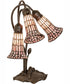16" High Stained Glass Pond Lily 3 Light Accent Lamp