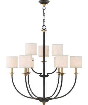 Audley 9-light Chandelier Old Bronze