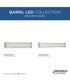 Barril 32 in. Large Modern Integrated LED Linear Vanity Light Brushed Nickel