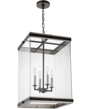 Crossroads 4-Light Pendant Matte Black