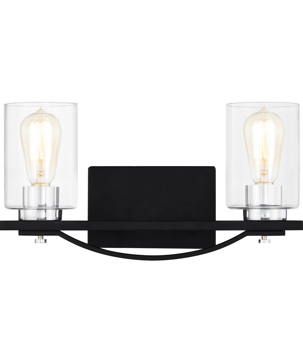 Salem Medium 2-light Bath Light Matte Black