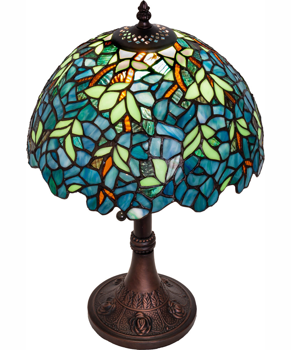17" High Nightfall Wisteria Table Lamp