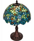 17" High Nightfall Wisteria Table Lamp