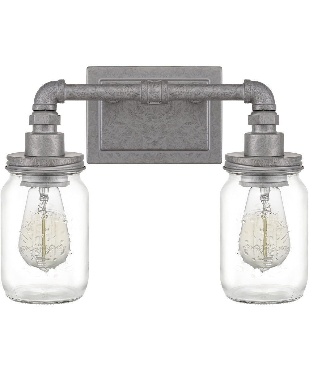 Squire Medium 2-light Bath Light Galvanized