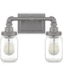 Squire Medium 2-light Bath Light Galvanized