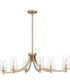 Miccio Medium 6-light Island Light Bronze Gold