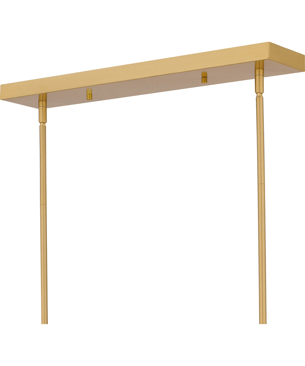 Spherical Large 5-light Island Light Aged Brass