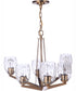 Guiding Star 6-Light Chandelier Satin Brass