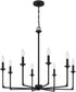 Prescott 8-light Chandelier Matte Black