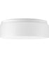 1-Light 11" LED Drum Flush Mount White