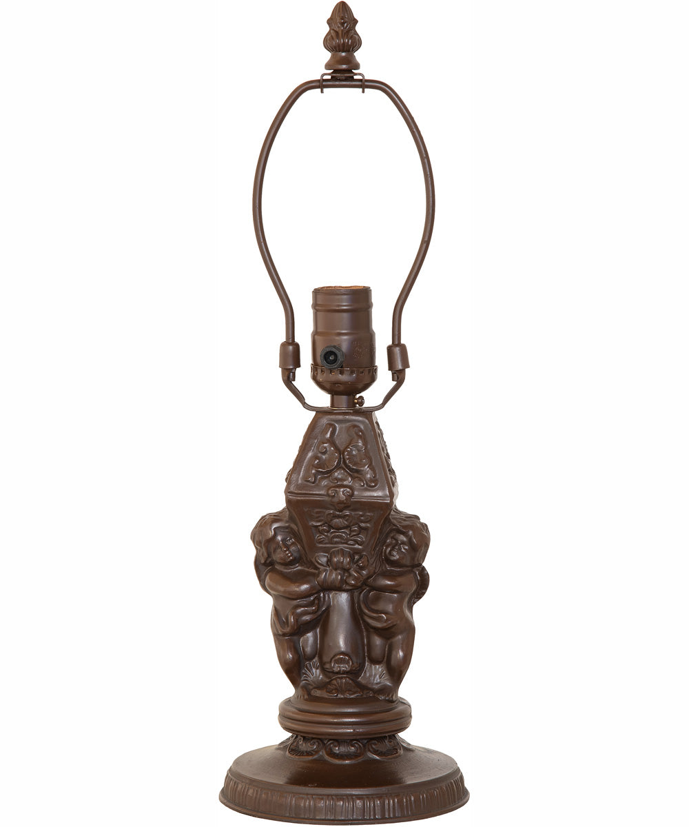 17" High Roussillon Cherub With Lantern Mini Lamp