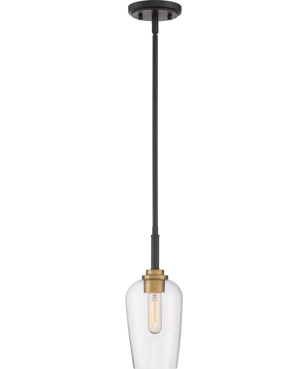 Sagamore Small 1-light Mini Pendant Earth Black