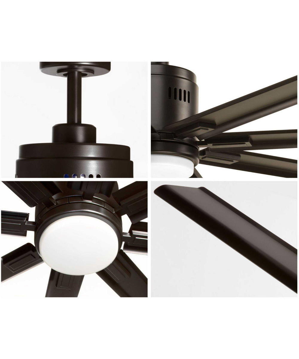 Vast 72" 18W LED Indoor/Outdoor 8-Blade Fan Antique Bronze