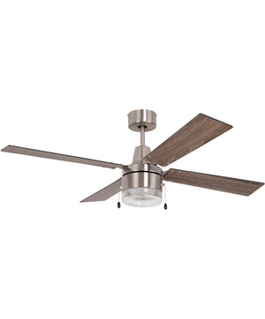 48" Dalton 1-Light LED Ceiling Fan (Blades Included) Brushed Polished Nickel