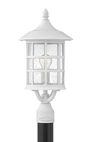 20"H Freeport 1-Light Outdoor Pier Post Light in Classic White