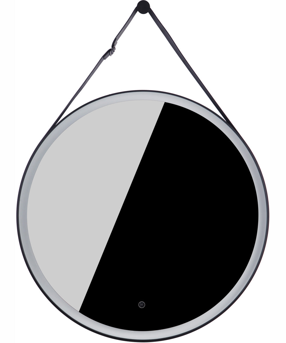 LED Lighted Mirror 1-Light Mirror Flat Black