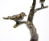 Antique Metal Birds On A Branch Lamp Finial Antiqued Metal 3"h