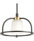West Village 13-1/2" 1-Light Semi-Flush Convertible Antique Bronze
