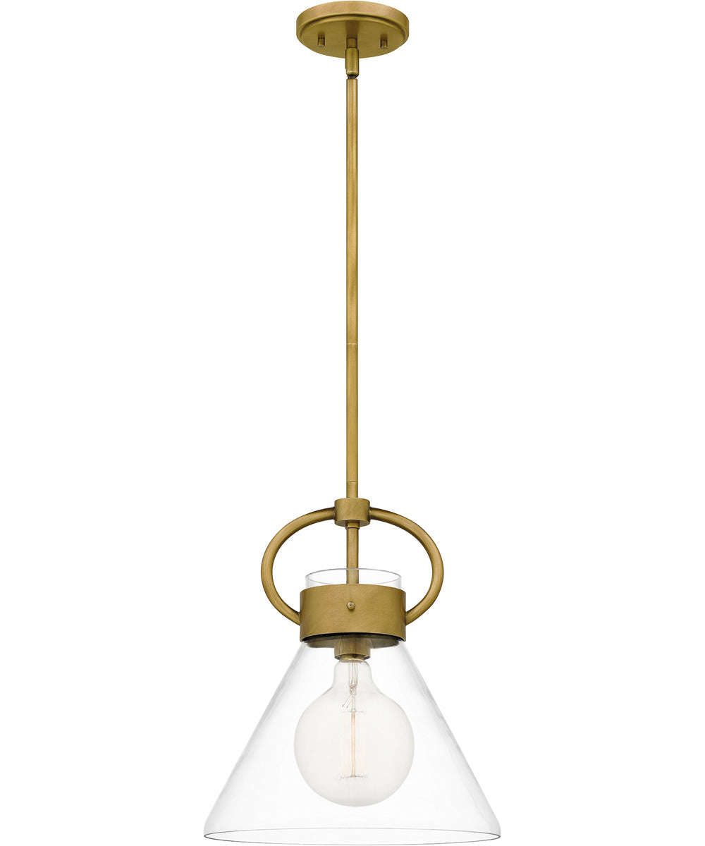 Webster Small 1-light Mini Pendant Weathered Brass