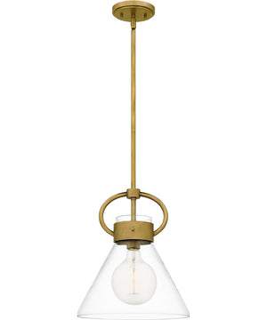 Webster Small 1-light Mini Pendant Weathered Brass
