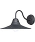 9"H Dockside 1-Light Outdoor Wall Sconce Black