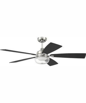 52" Chandler 1-Light Ceiling Fan Polished Nickel