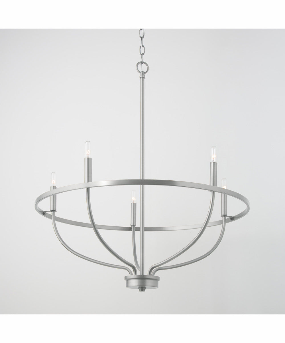 Greyson 5-Light Chandelier Brushed Nickel