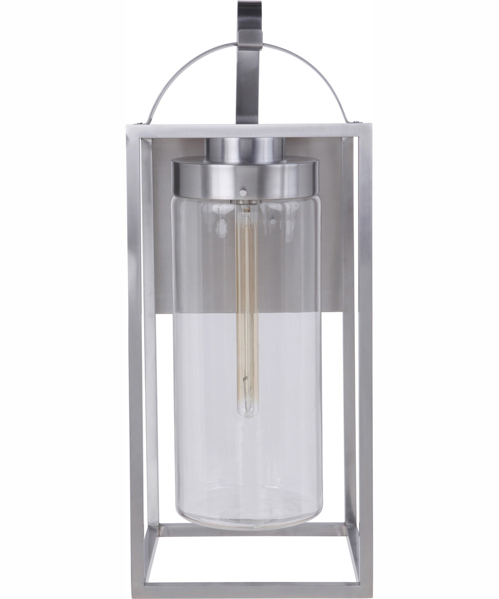 Neo 1-Light Outdoor Wall Lantern Satin Aluminum