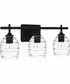 Lucy Large 3-light Bath Light Matte Black