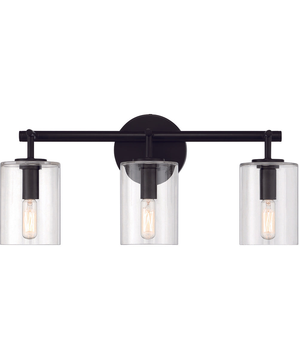 Hailie 3-Light Vanity Flat Black