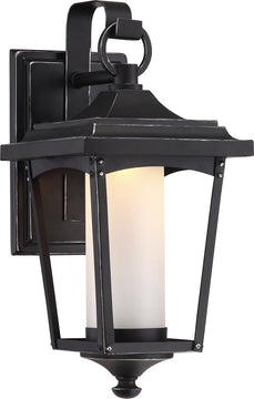 14"H Essex 1-Light Outdoor Sterling Black