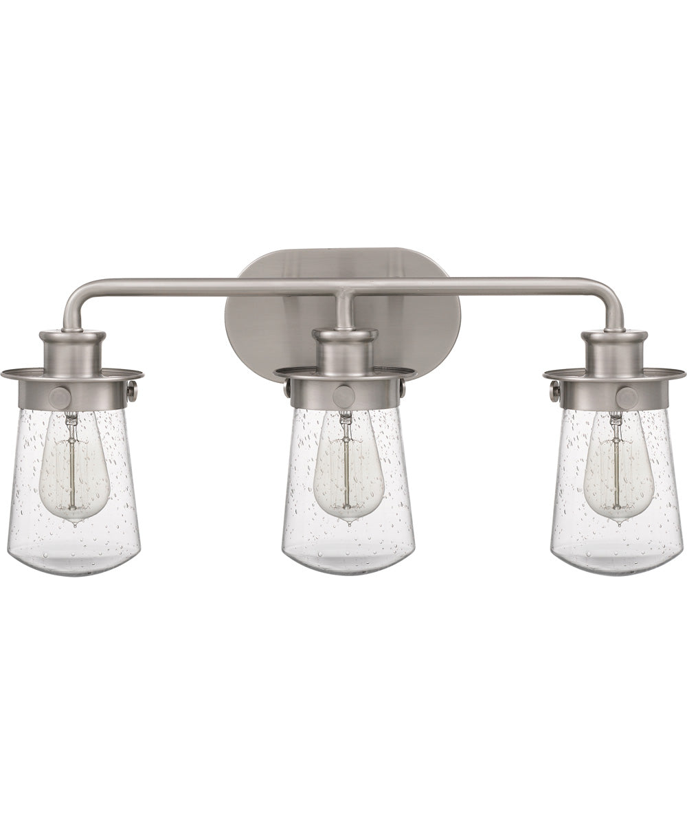 Lewiston Large 3-light Bath Light Brushed Nickel