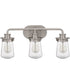 Lewiston Large 3-light Bath Light Brushed Nickel